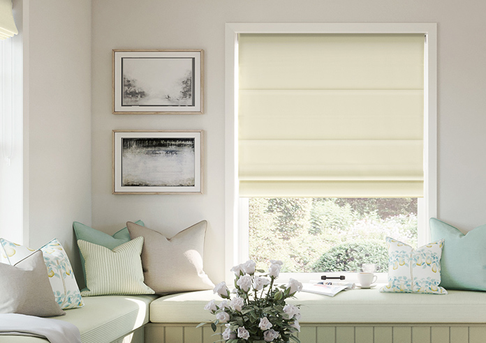 Vienna, Cream - Motorised Roman Blind - Image 3